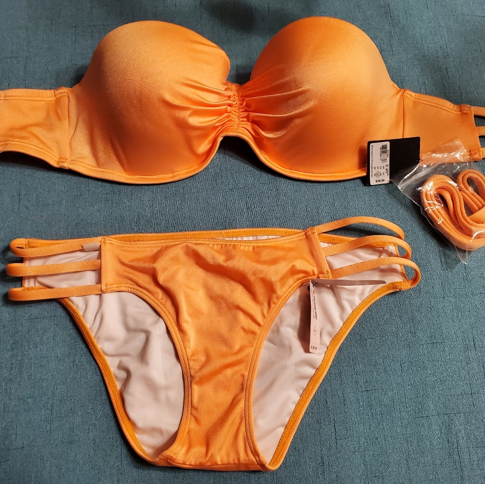 Orange Victoria's secret swimsuit